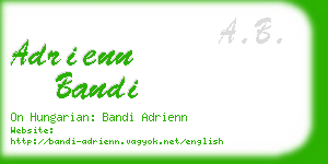 adrienn bandi business card